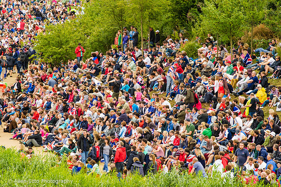 Fans at Park Live watching the large screens
