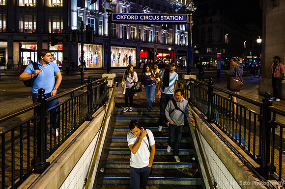 Entrance to Oxford Circus station