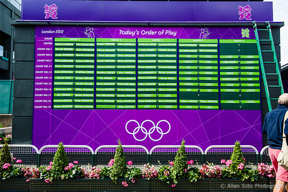 Today's Order of Play