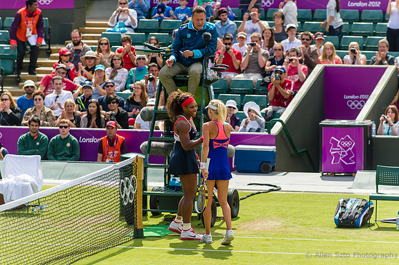 Serena Williams (USA) and Urszula Radwanska (Poland)