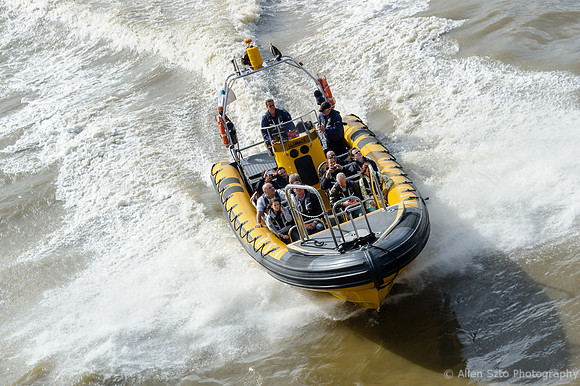 Speed boat on the Thames