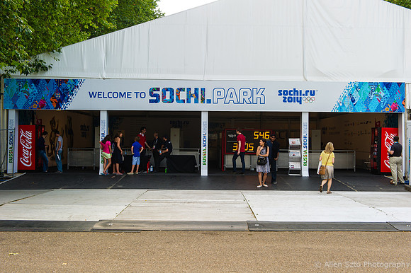 Countdown clock to Sochi Winter Olympics