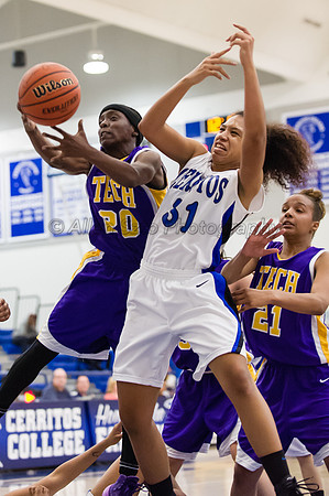 LA Trade Tech at Cerritos College Women's Basketball 1/24/14