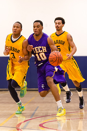 LA Trade Tech at LA Harbor College Men's Basketball 1/31/14