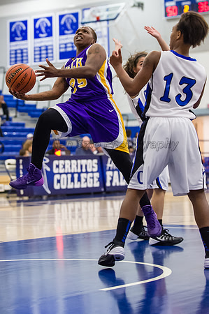 LA Trade Tech at Cerritos College Women's Basketball 1/24/14