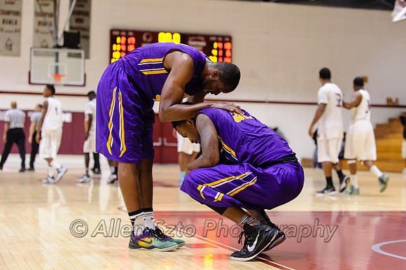 Los Angeles Trade-Tech Rashaad Williams (#42) and Antonio Singleton (#32)